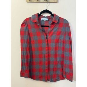 TUCKERNUCK Red Plaid Saranac Cotton Shirt S